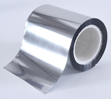 Gıda ambalajı için Genişlik 787-1600mm Gümüş Alüminize Metalize PET Film