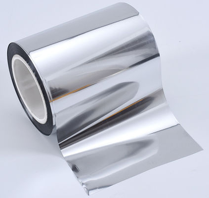 Gıda ambalajı için Genişlik 787-1600mm Gümüş Alüminize Metalize PET Film