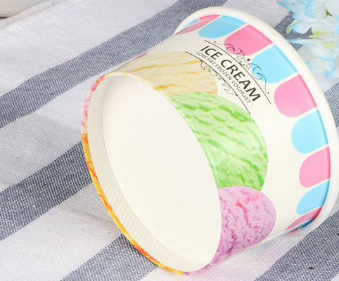 16oz Kağıt Dondurma Kaseleri, FDA Tek Kullanımlık Dondurma Kağıt Bardakları