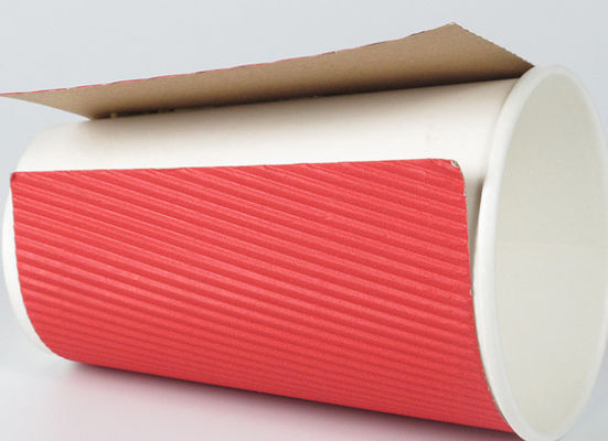16oz Süt Çay Tek Kullanımlık Çift Duvar Biyobozunur Kraft Kağıt Bardaklar