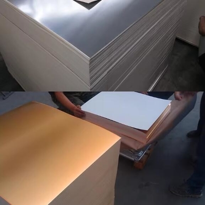 250GSM Sanat El Kağıdı 50*70 Cm Ayna Kağıdı Karton Özel Kalınlık Ve Boyut Laminasyonlu Gümüş / Altın Metal Kağıt
