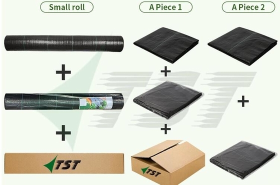 Rol Siyah Dikiş Toprak Kapak Ot Kontrolü Membran Anti Ot Dikiş Kumaş Fabrika Tedarik 80GSM 90GSM 100GSM