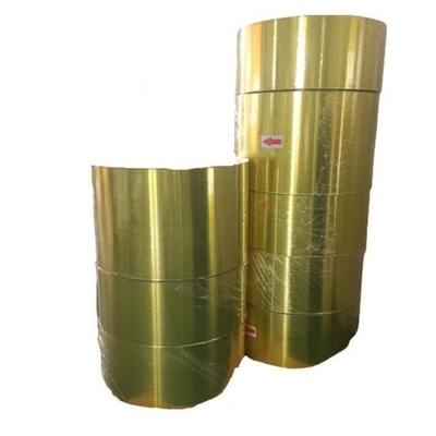 Parlak Polyester Altın Alüminize Film, PET Altın Film Artcraft Ve Kağıt Laminated