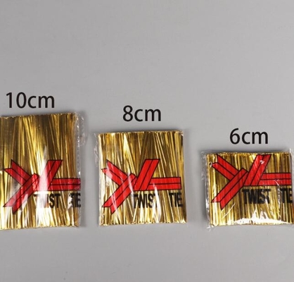 Renkli metal altın ve gümüş tel, ekmek, kek, oyuncak, tarım ürünlerinin ambalajı