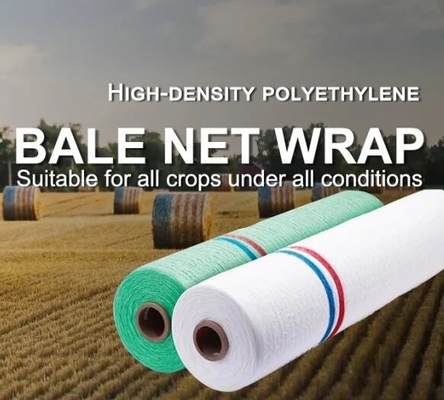 Bakire HDPE Tarım Silaj Bale Sarma Ağı, Yuvarlak Bale Besleyici Ağı Haylage Bale Warp Ağı