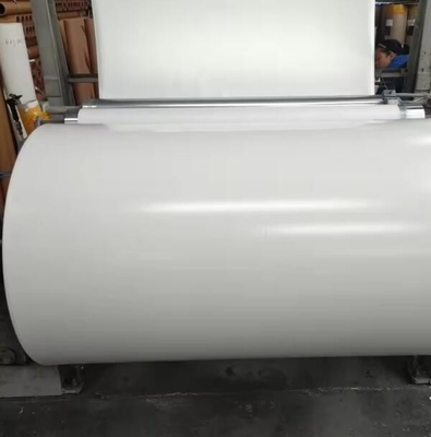 Beyaz Katı Renkli Beyaz PU Folyo Kağıdı Plywood ve MDF Taşlarının Arkası Mobilya için Dekoratif Kağıt
