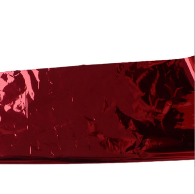 Altın Metallized Film Kırmızı Renk Metallized Pet Termal Lamine Film Kağıt Lamine için