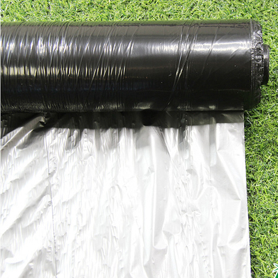 Gümüş Siyah Tarım için 25um/30um/35um UV Mulch Plastik Filmi
