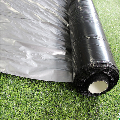 Gümüş Siyah Tarım için 25um/30um/35um UV Mulch Plastik Filmi