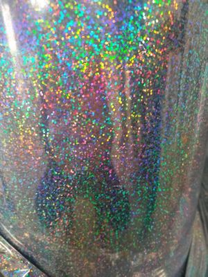 12mic PET / 17mic bopp holografik metalize primer kaplama UV baskı için kullanılır