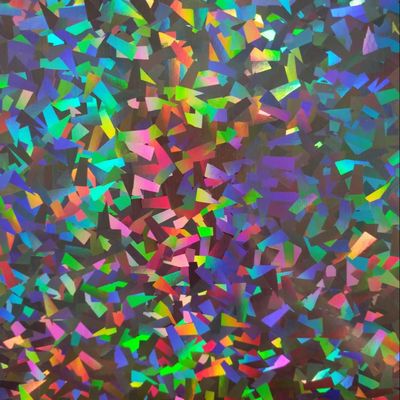 12mic PET / 17mic bopp holografik metalize primer kaplama UV baskı için kullanılır