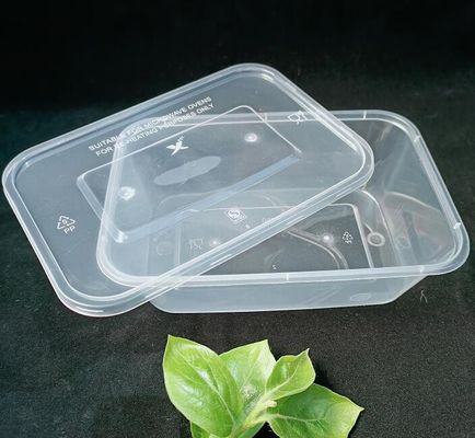 Siyah 1000ml Mikrodalgada Tek Kullanımlık PP Plastik Gıda Kabı
