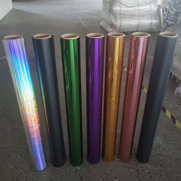 Renkli Kırmızı Metalize Mylar Filmi, Gümüş Altın Metalize Pet Filmi 12 Mikronluk Laminatlar için Kağıt ve Kutu Döşeme
