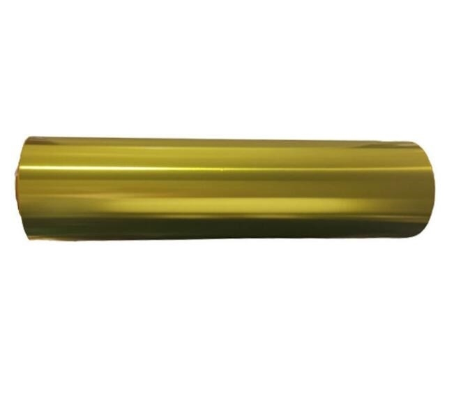 Parlak Polyester Altın Alüminize Film, PET Altın Film Artcraft Ve Kağıt Laminated