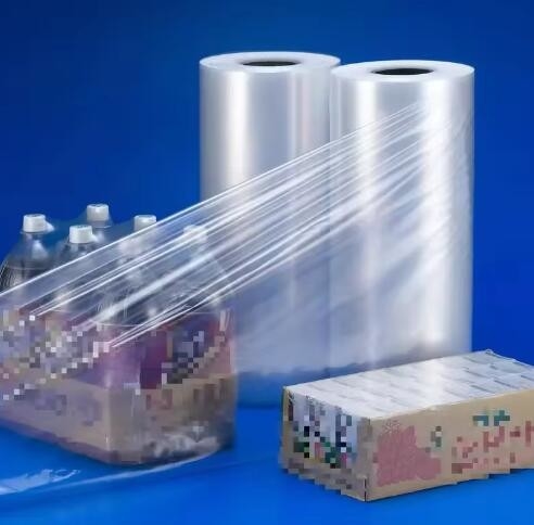Biyodegradable Heat Shrink Film Roll PE Shrink Stretch Film for Glass Bottle Beer Beverage Drinking Water Shrinkable Wrap